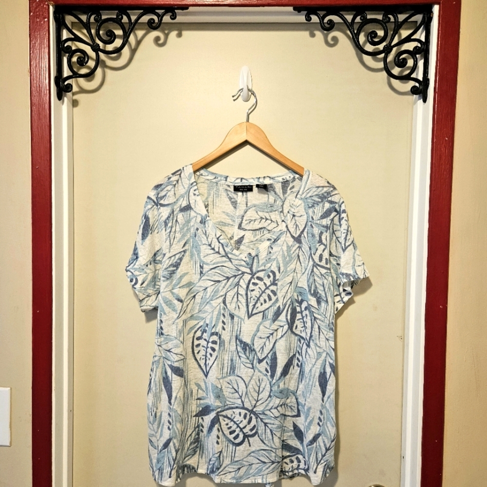 Tahari Linen Top